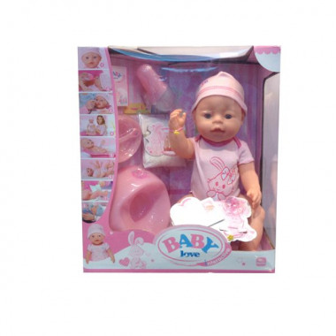 Интерактивный пупс Baby Love с аксессуарами 8 функций