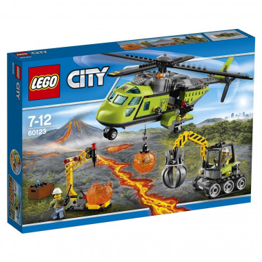 LEGO City Грузовой вертолёт исследователей вулканов 60123