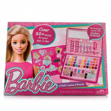 Большой Игровой набор детской декоративной косметики Barbie в кейсе